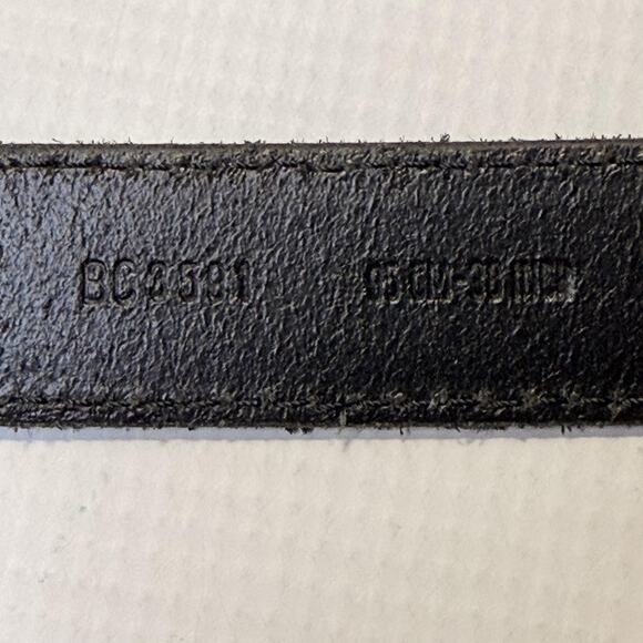 Dolce & Gabbana Belt Mens 38 Black Suede Made in Italy Silver Buckle BC3581 - Picture 5 of 12